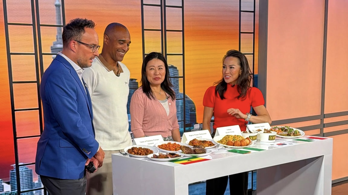 K-BITES featured in a Toronto television tasting segment
